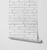 Warehouse White Brick Wallpaper