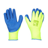 Warm General Handling Grip  Gloves – Crinkle Latex Coated Polyester