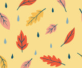 Breeze Illustrated Leaf Pattern Wallpaper