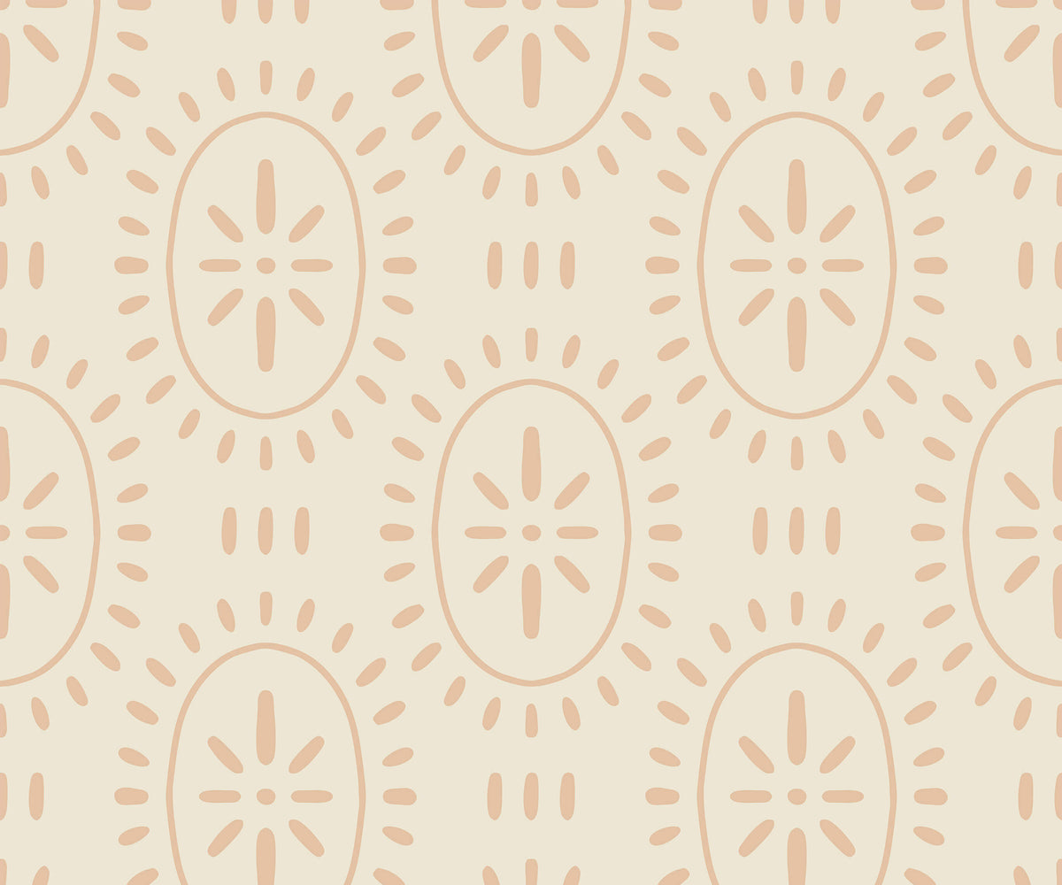 Limba Sun Motif Wallpaper