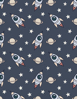 Explorer Designed Rockets Planets Stars Wallpaper