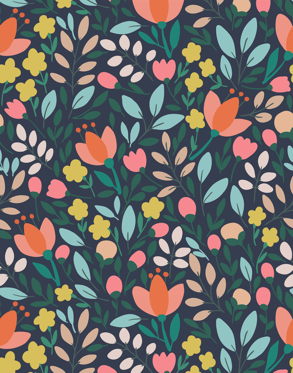 Paige Delicate Floral Wallpaper