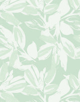 Pitch Abstract Painted Floral Wallpaper