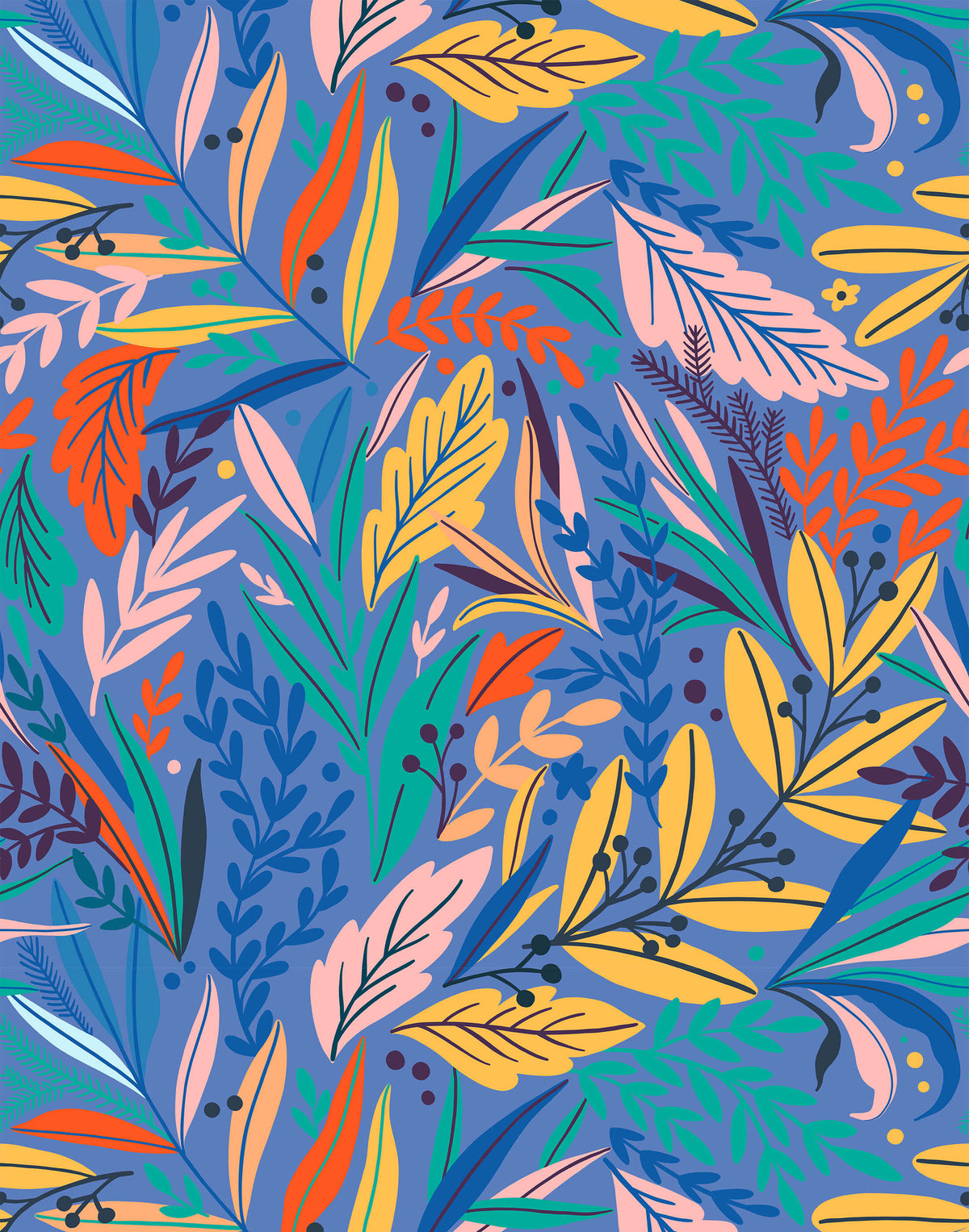 Tate Vibrant Floral Wallpaper