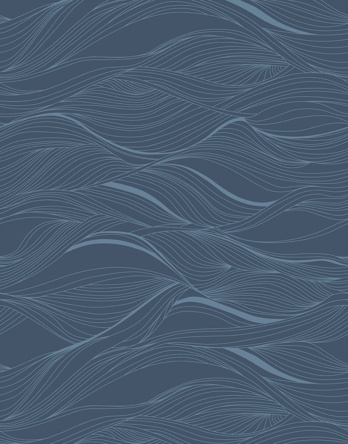 Whisper Soft Wavy Line Wallpaper