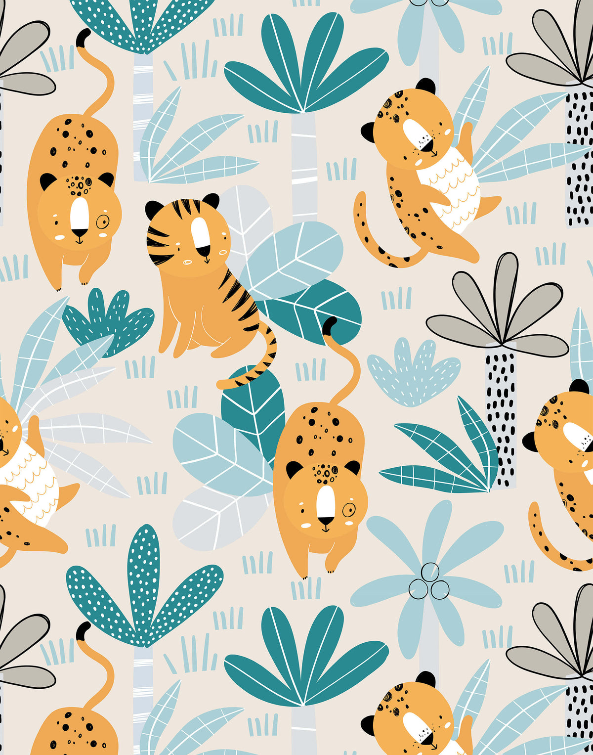 Wimba Kids Jungle Wallpaper
