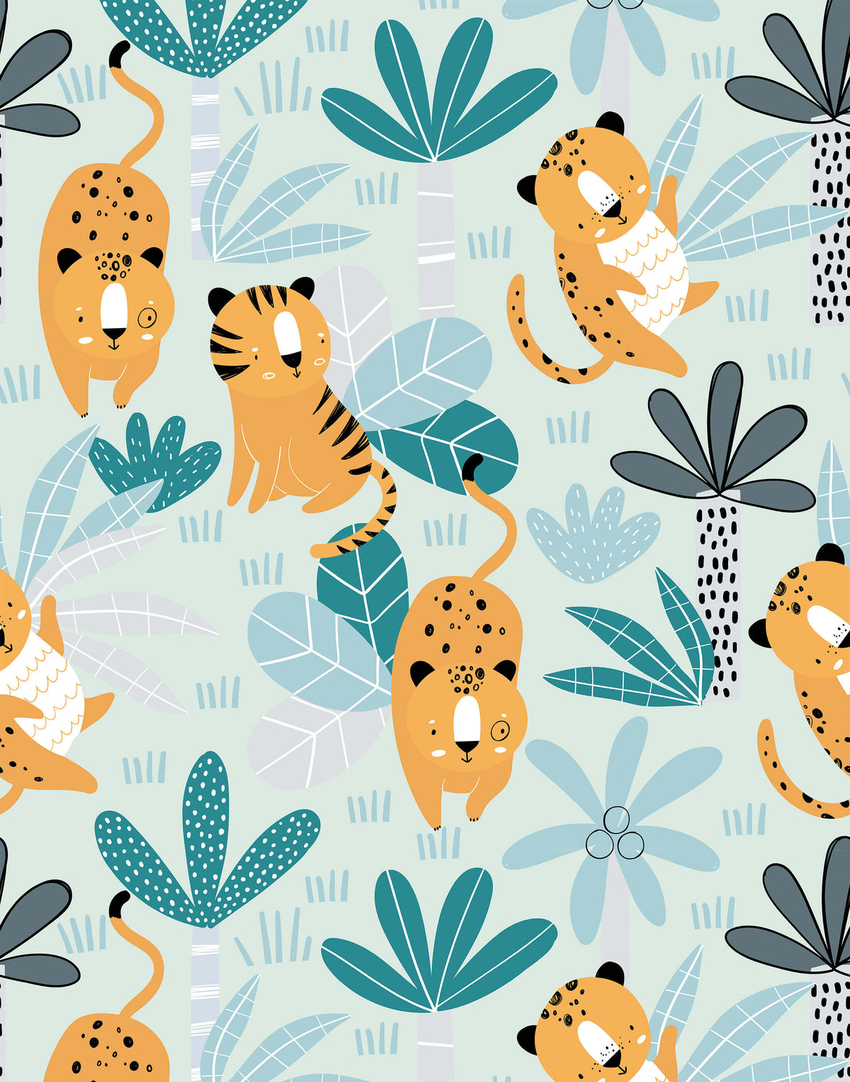 Wimba Kids Jungle Wallpaper