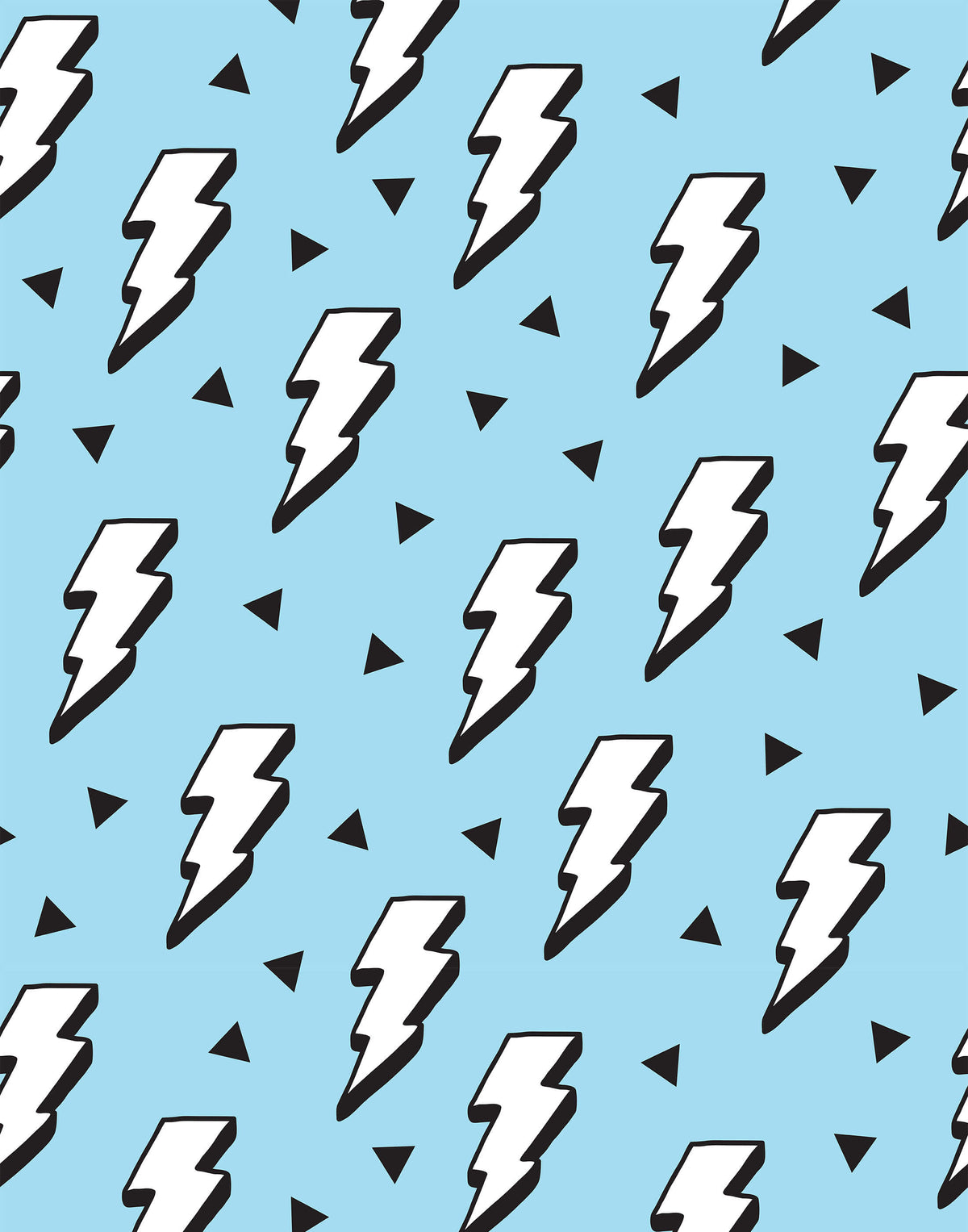 Zap Childs Childrens Lightning Bolt Wallpaper