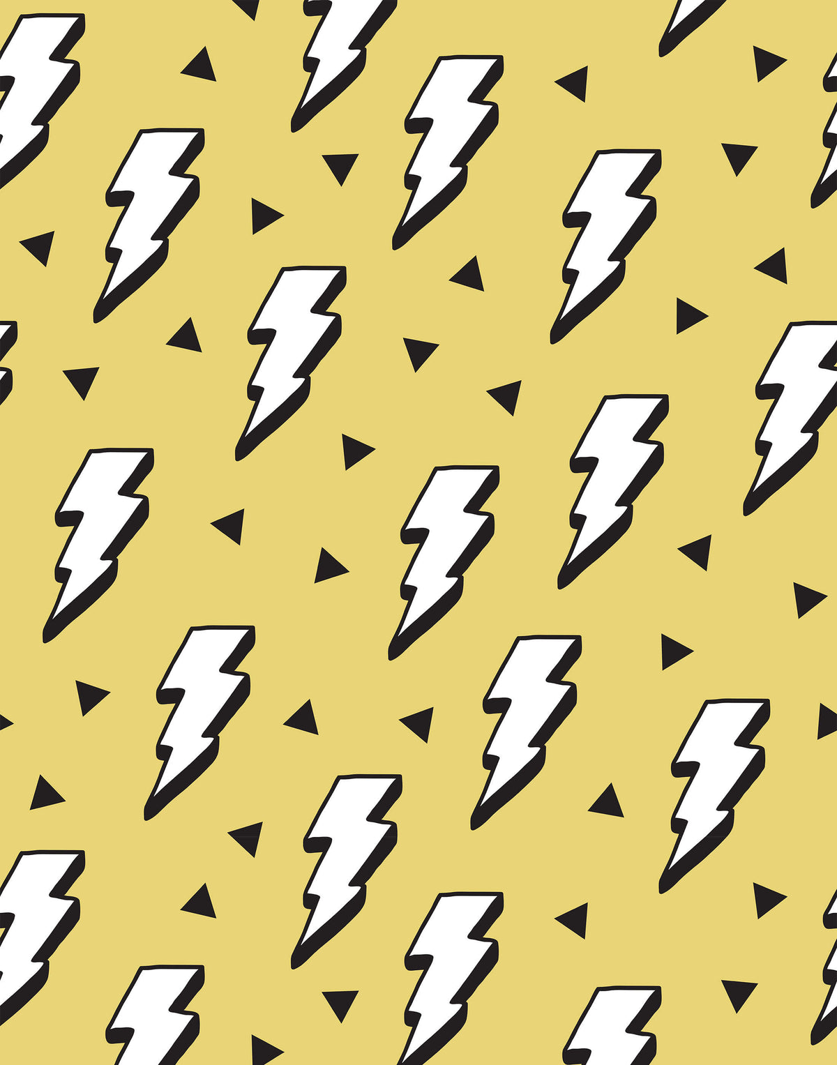 Zap Childs Childrens Lightning Bolt Wallpaper