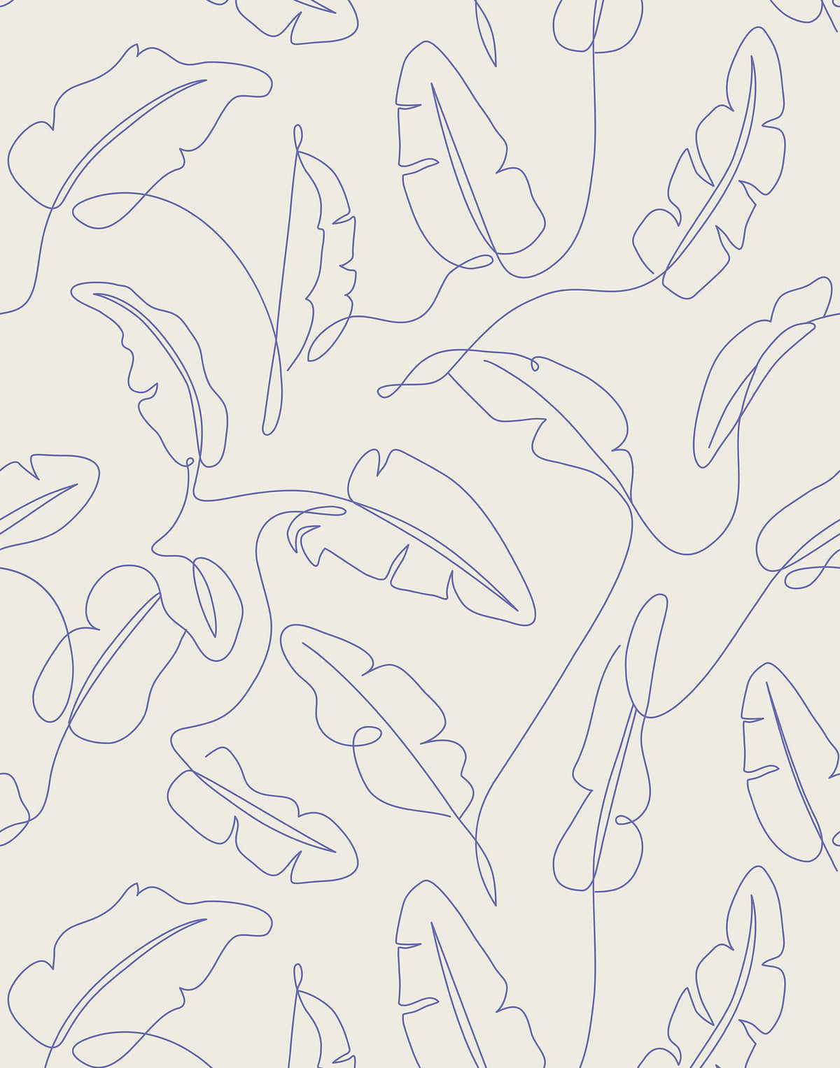 Freya Drawn Art Minimalist Leaf Wallpaper