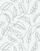 Freya Drawn Art Minimalist Leaf Wallpaper