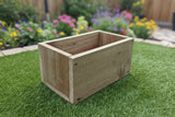 Wooden Rustic Planter Window Box no feet