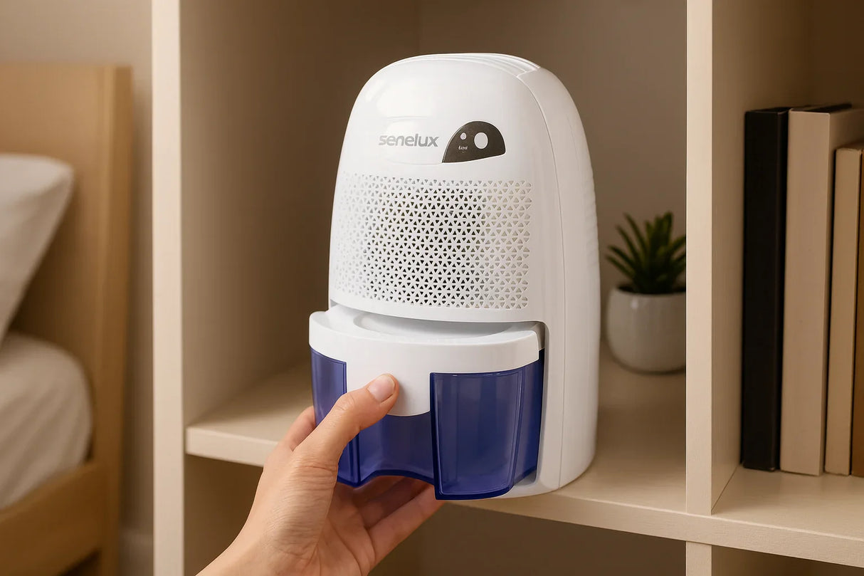 XROW-600B 500ml Mini Dehumidifier - Silent Dehumidifier Perfect for Bedrooms, Kitchens and Living Rooms