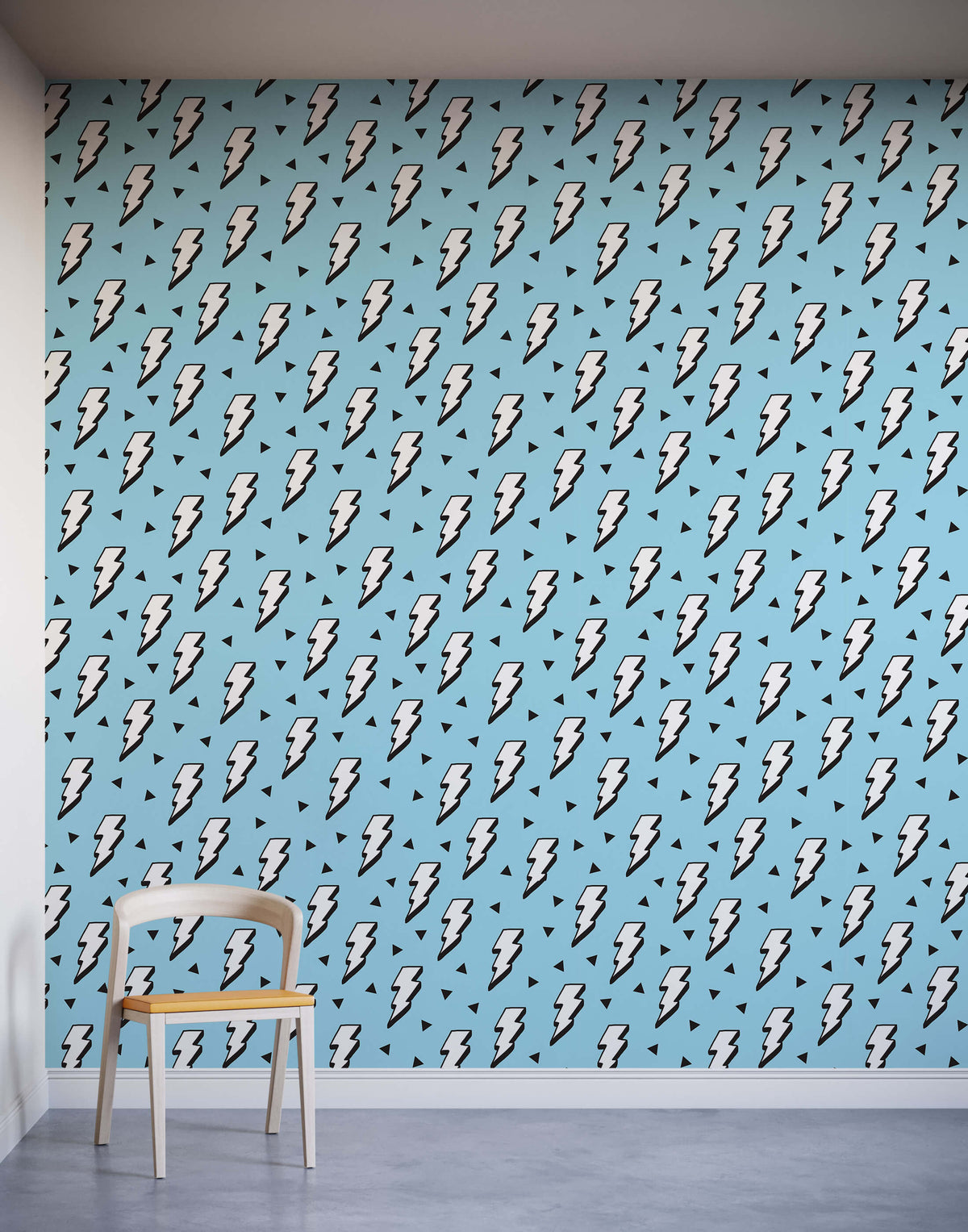 Zap Childs Childrens Lightning Bolt Wallpaper