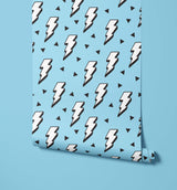 Zap Childs Childrens Lightning Bolt Wallpaper