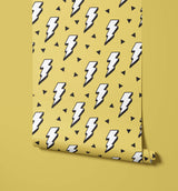 Zap Childs Childrens Lightning Bolt Wallpaper