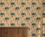 Zohra Exotic Giraffe Pattern Wallpaper