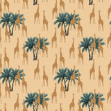 Zohra Exotic Giraffe Pattern Wallpaper