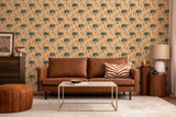 Zohra Exotic Giraffe Pattern Wallpaper