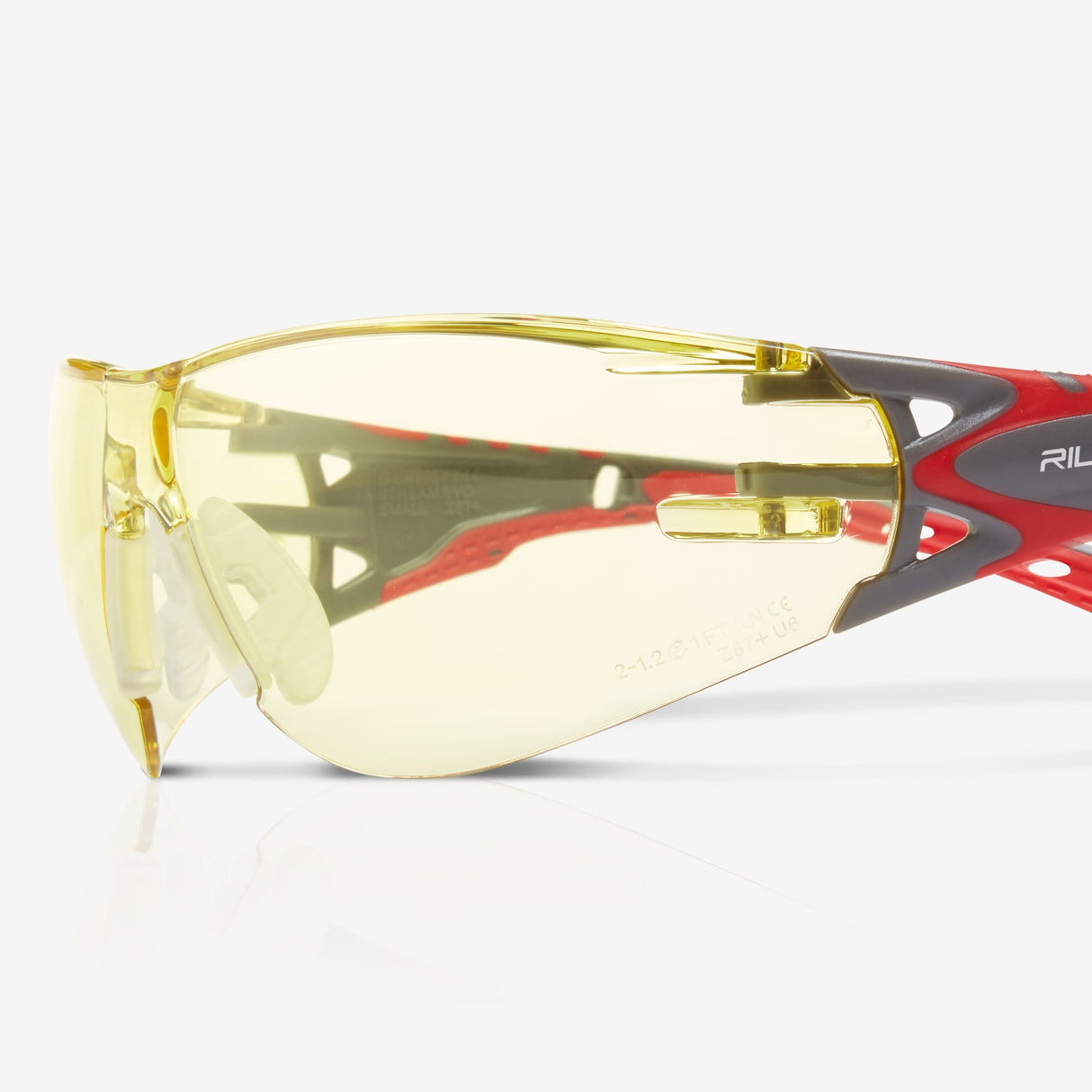 Riley Stream™ Evo Small – Anti-Fog Blue-Light-Blocking Safety Glasses (Yellow Lens)