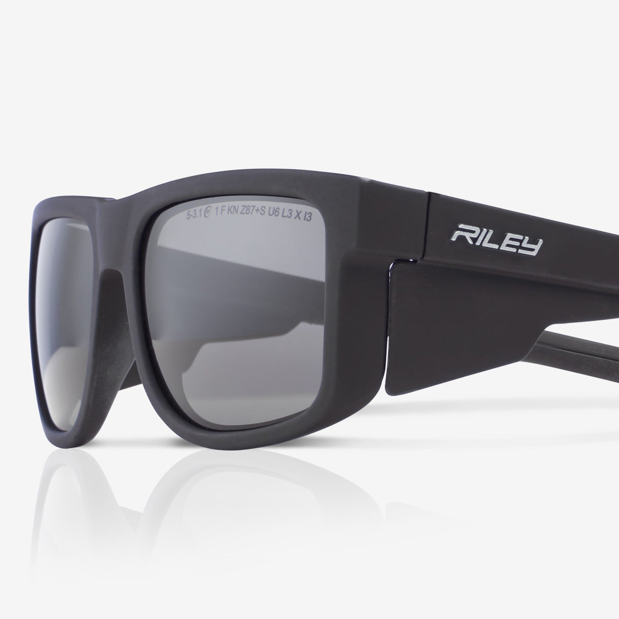 RILEY Navigator Anti-Scratch Safety Sunglasses with Grey Lens