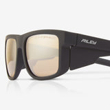 Riley Navigator – Antique Mirror Revo Safety Sunglasses, Anti-Scratch/Anti-Fog