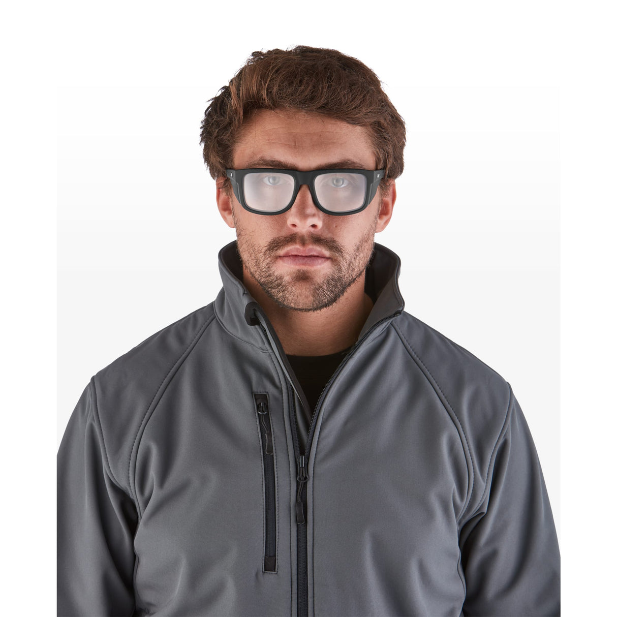 RILEY Navigator Anti-Scratch Safety Fashion Glasses – Clear Lens