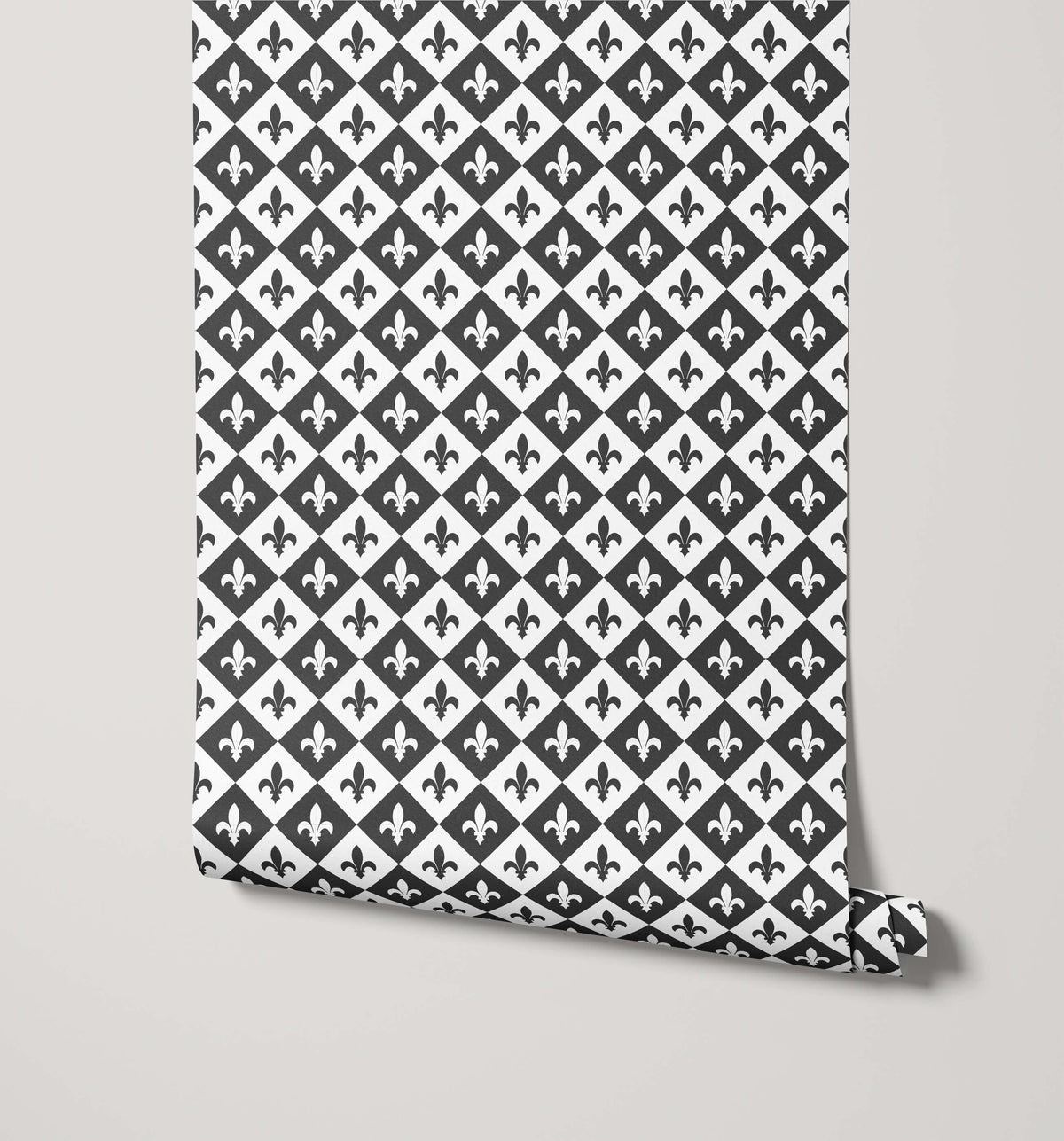 August Diamond Fleur De Lis Wallpaper