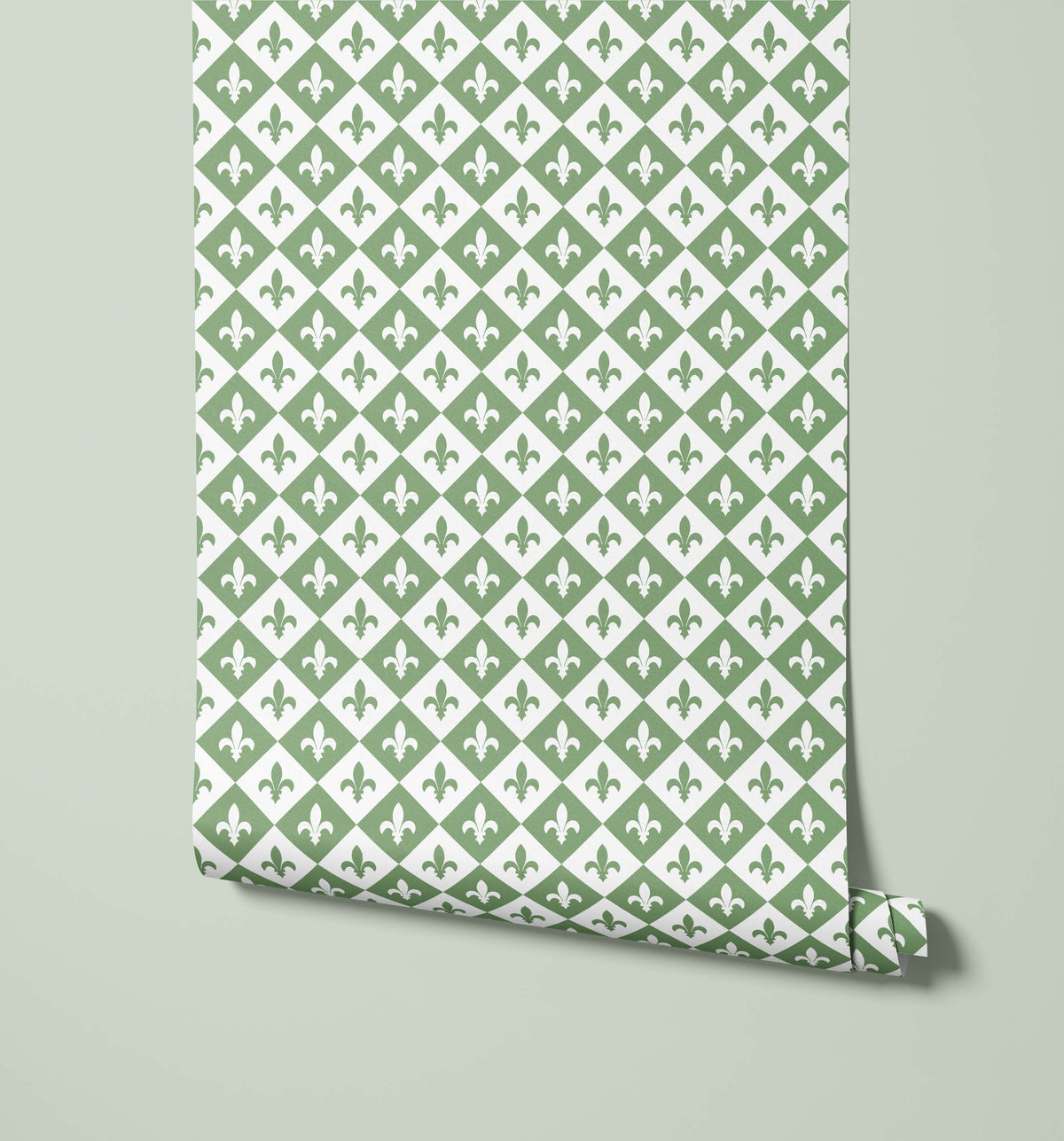 August Diamond Fleur De Lis Wallpaper