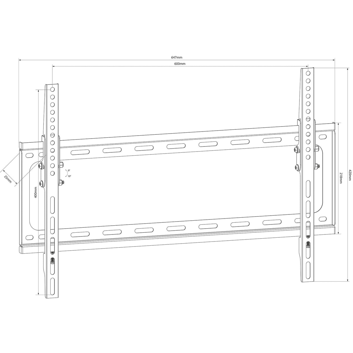 AV:Link Low Profile Tilting 32-70 Inch TV Mount Wall Bracket