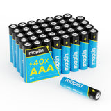 Maplin AAA LR03 1.5V Alkaline Batteries 7 Year Shelf Life High Performance