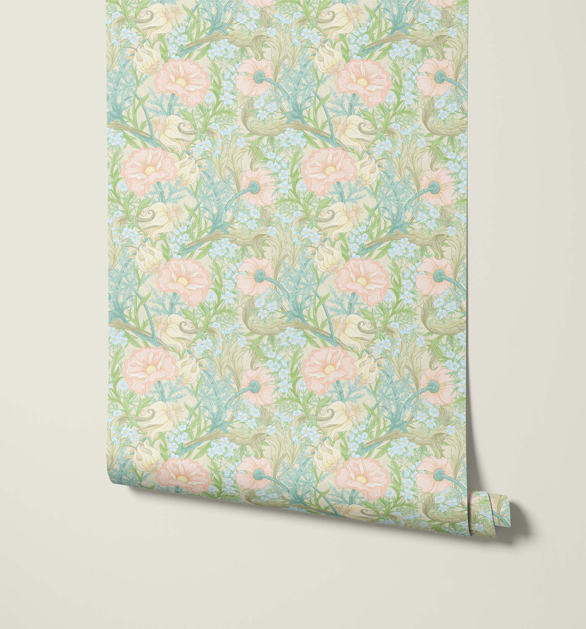 Benedict Vintage Botanical Floral Wallpaper