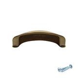 Brushed Brass Cup Handle – 79mm Cabinet Drawer Pull (64mm Centres) | M4TEC VG3 Series