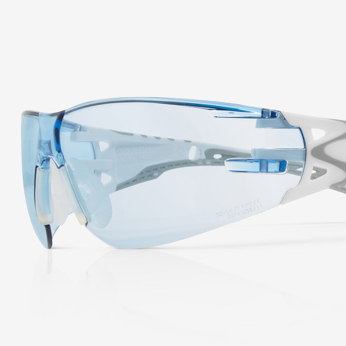 Riley Stream™ Evo Small Eco Safety Glasses – Blue Tint, Anti-Fog