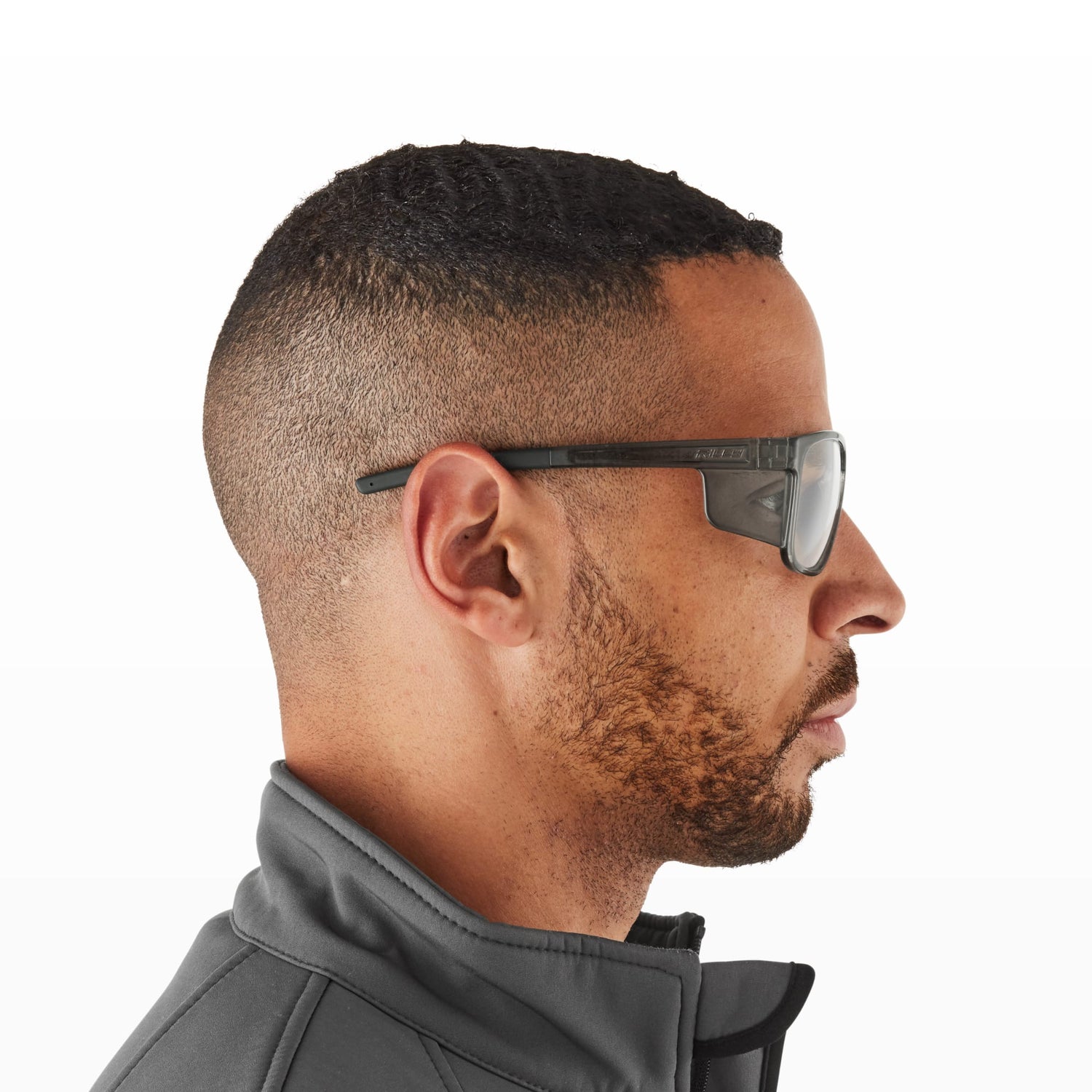 Riley Navigator X Safety Glasses – Clear Lens, Smoked Frame, Anti-Fog/Anti-Scratch