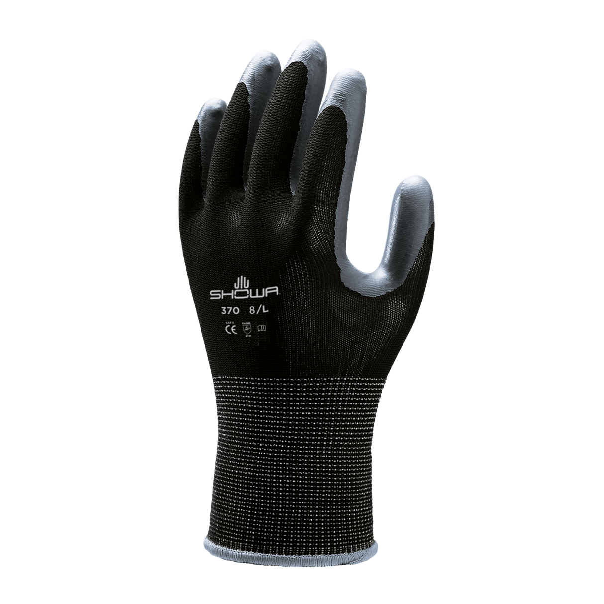 SHOWA 370 Black Lightweight Assembly Grip Safety Gloves