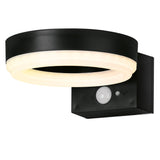 4lite Antheia Solar Sleek IP54 LED Outdoor Wall Light with Built in PIR Motion Sensor