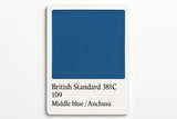 British Standard  381C 109	Middle blue / Anchusa 400ml Aerosol Available in any Finish
