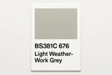 381C 676 Light weather-work grey 400ml Aerosol Available in any Finish