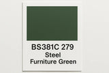381C 279 Steel furniture green 400ml Aerosol Available in any Finish