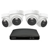 Swann 4K 1TB 8-Channel Wired DVR CCTV Kit with 4 Dome Cameras