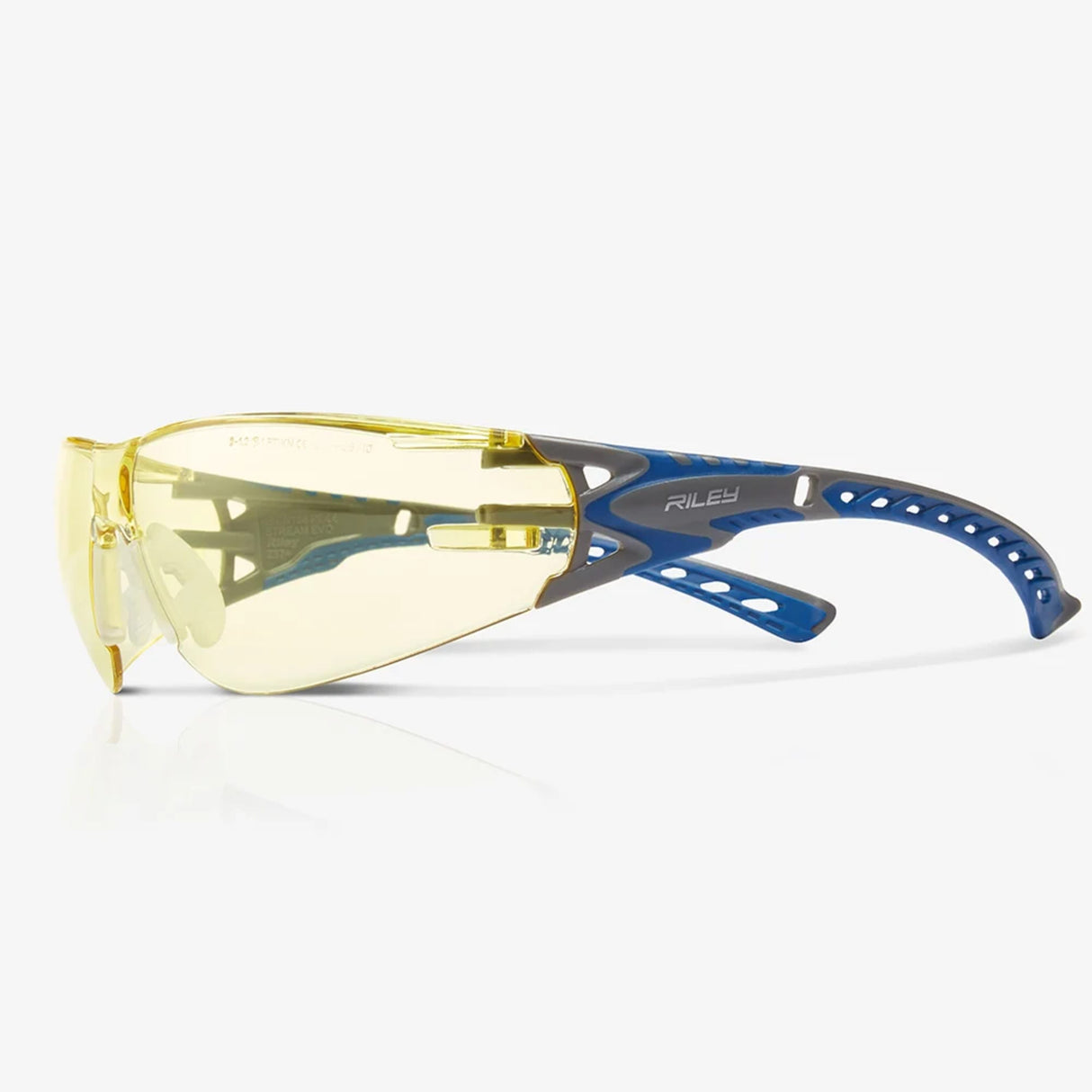 RILEY Stream Evo Eco Yellow Tint Anti-Fog Blue-Light Safety Glasses
