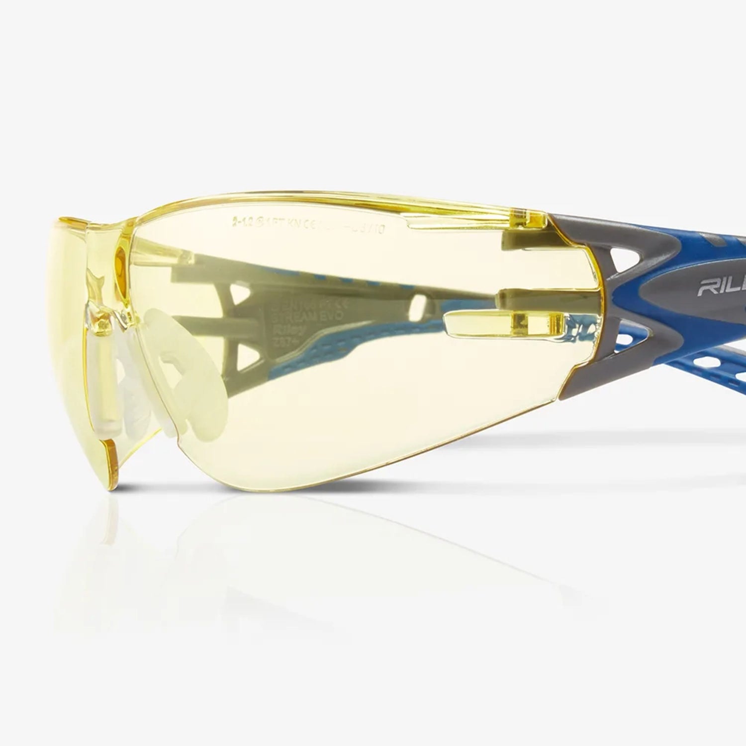 RILEY Stream Evo Eco Yellow Tint Anti-Fog Blue-Light Safety Glasses