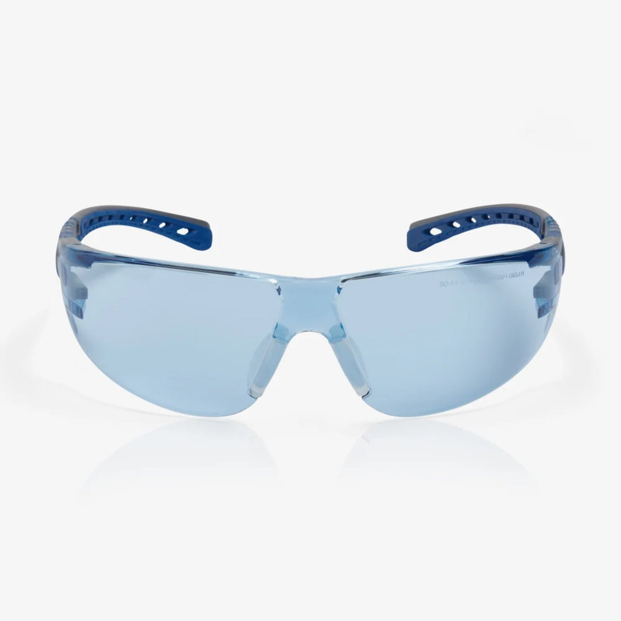 Riley Stream Evo Eco Safety Glasses – Blue Tint, Anti-Fog, Wrap-Around, Metal-Free