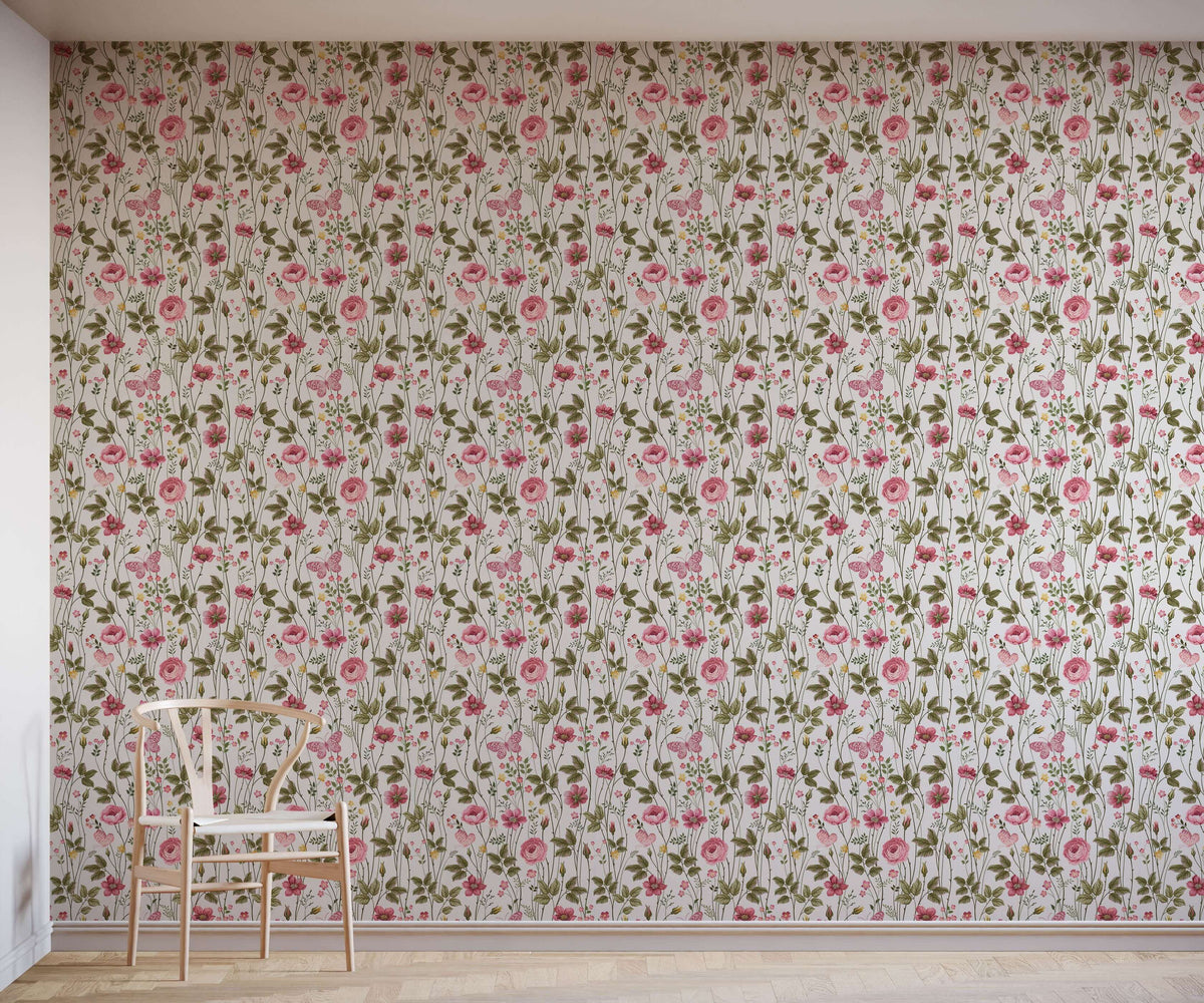 Dorset Rose Wallpaper