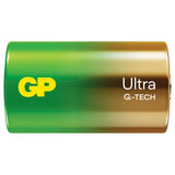 GP Ultra Alkaline D Batteries - Pack of 2