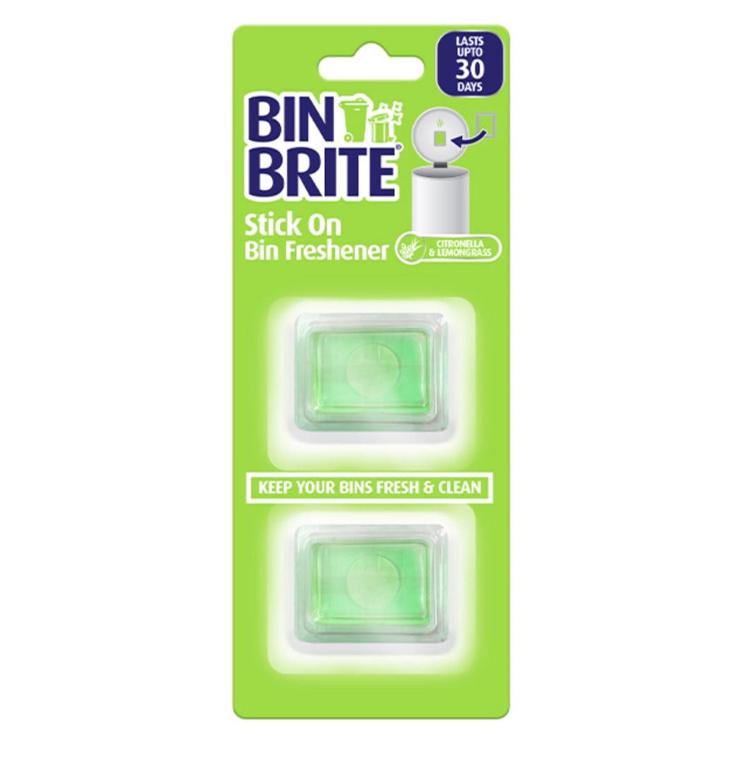 Bin Brite stick on bin fresheners - citronella and lemongrass