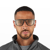 Riley Navigator X Safety Sunglasses – LED Lens, Smoked Frame, Anti-Fog/Anti-Scratch