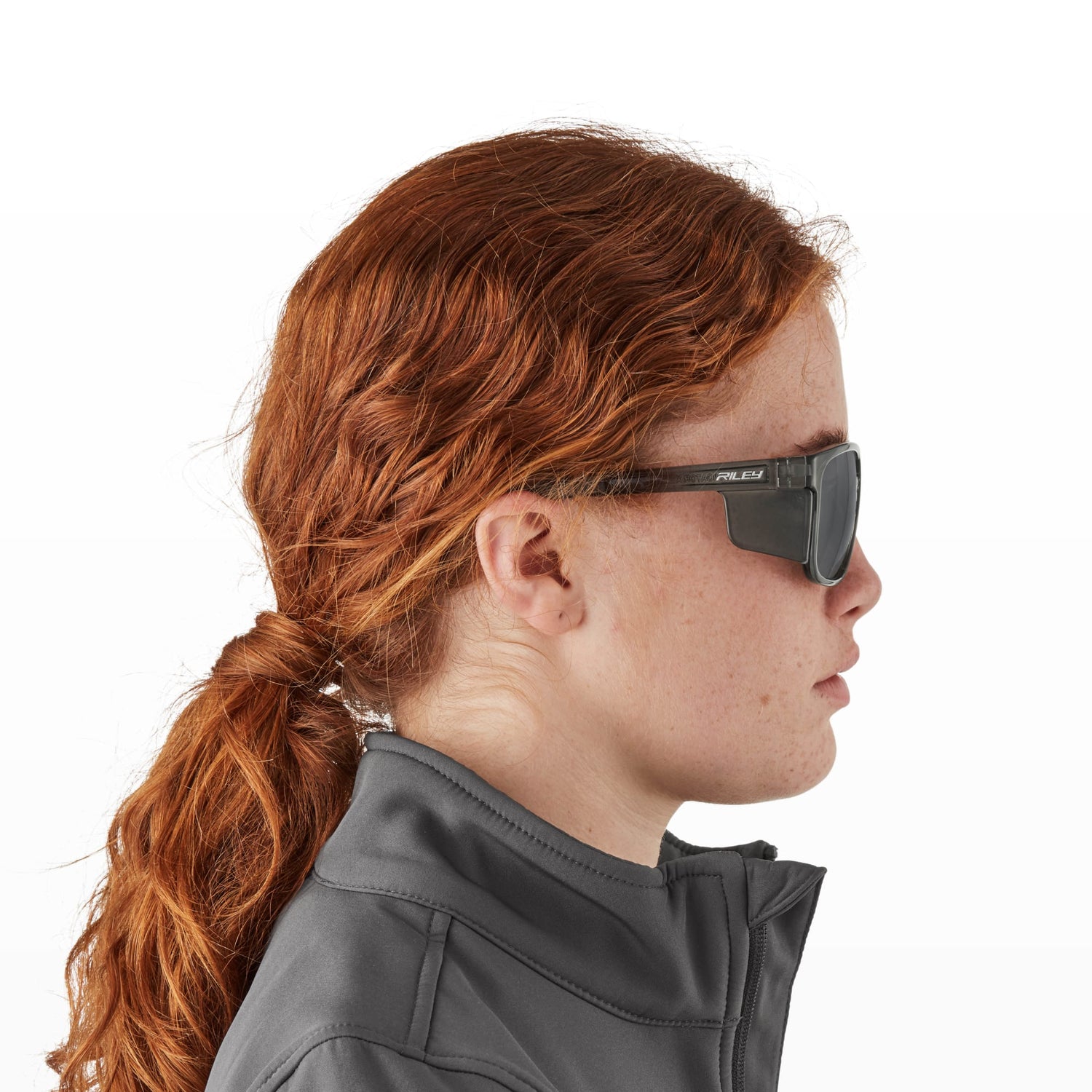 Riley Navigator X Safety Sunglasses – Polarised Lens, Smoked Frame, Anti-Fog/Anti-Scratch