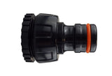 Female Tap Connector 1"-3/4" BSPF Max Flo Black/Orange